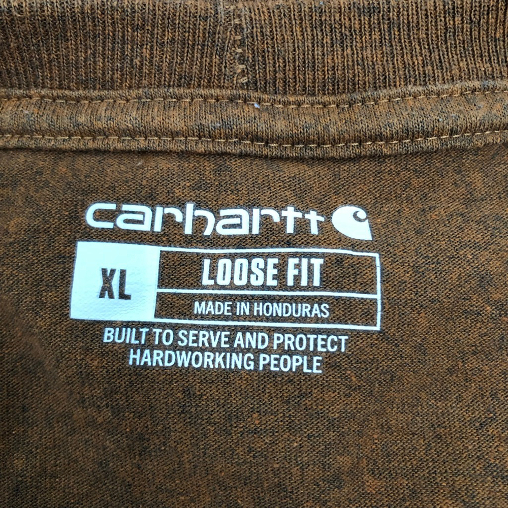 Carhartt Mens T-Shirt Large Short Sleeve Crew Neck Pocket - Picture 3 of 8